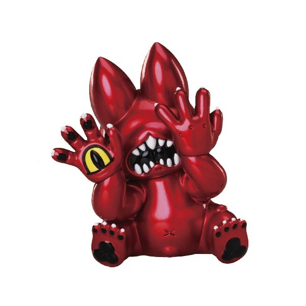 ✔HST.H✔ - READY STOCK Figure Hellscat Onigiri Grape Brain Designer Toys - Merah Duduk