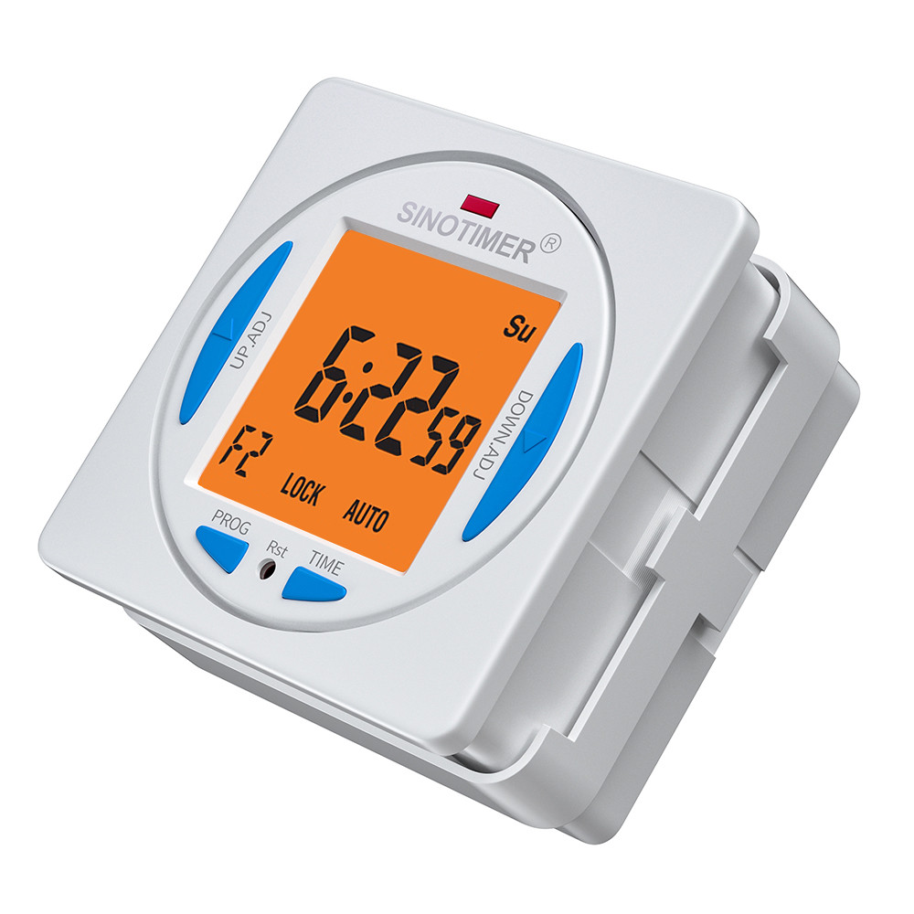 DC12V 2 Channels Independent Controls 7 Days Programmable 24hrs Timer Switch with Two Relay Outputs 