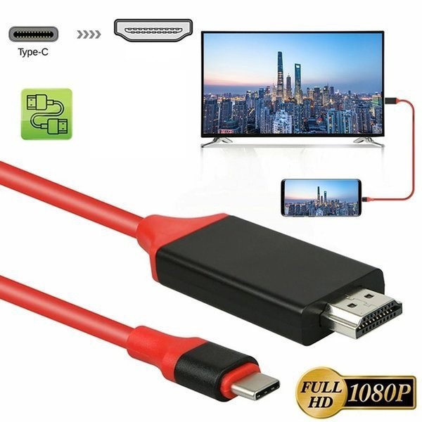 

I* MHL Kabel Type C to HDMI Tv Kabel MHL Converter Type C to HDMI Kabel dari Hp Android ke TV HDMI - Layar Hp Ke TV / Monitor Hdmi