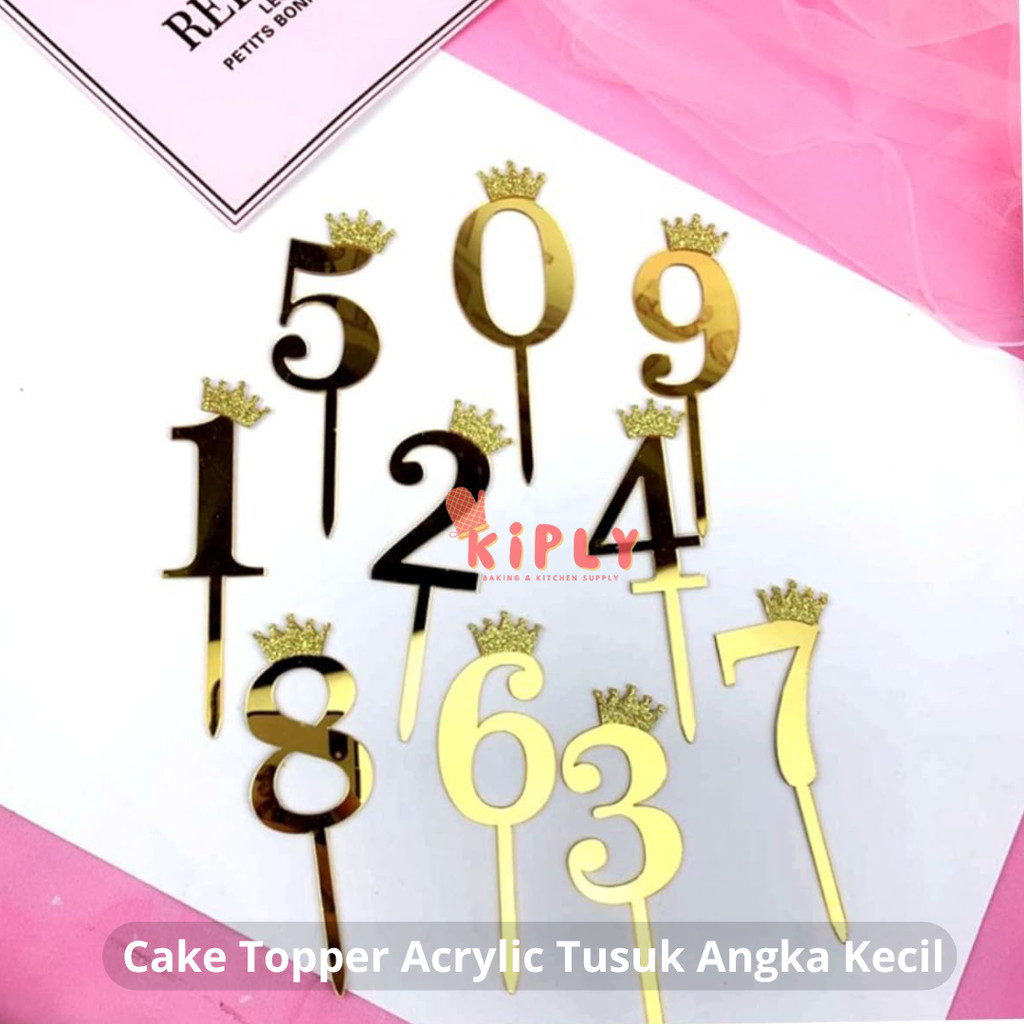 

Cake Topper Acrylic Tusuk Angka Kecil/Cake topper Acrylic Tusuk Angka/ Topper Happy Brithday/ Dekorasi Kue Ulang Tahun