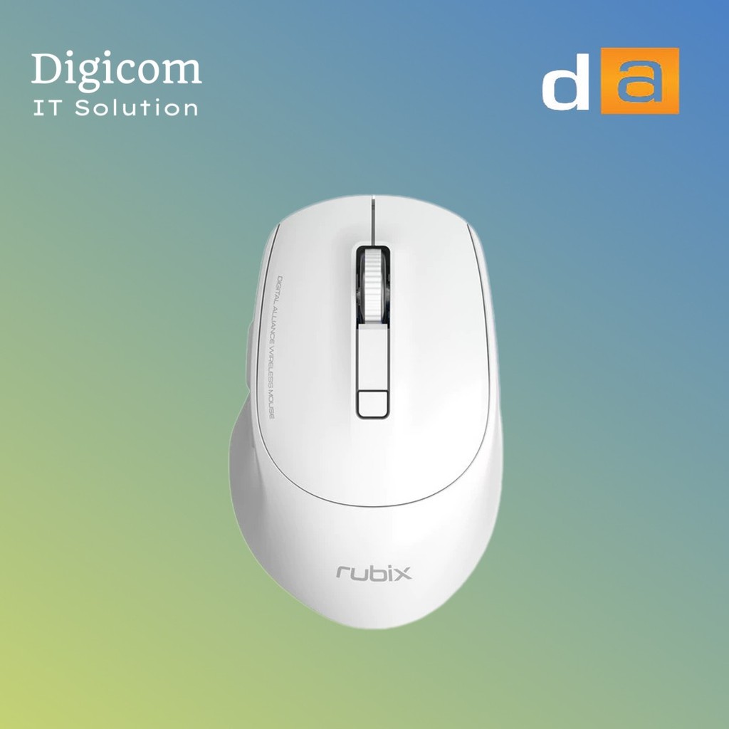 MOUSE RUBIX M102 WIRELESS WHITE