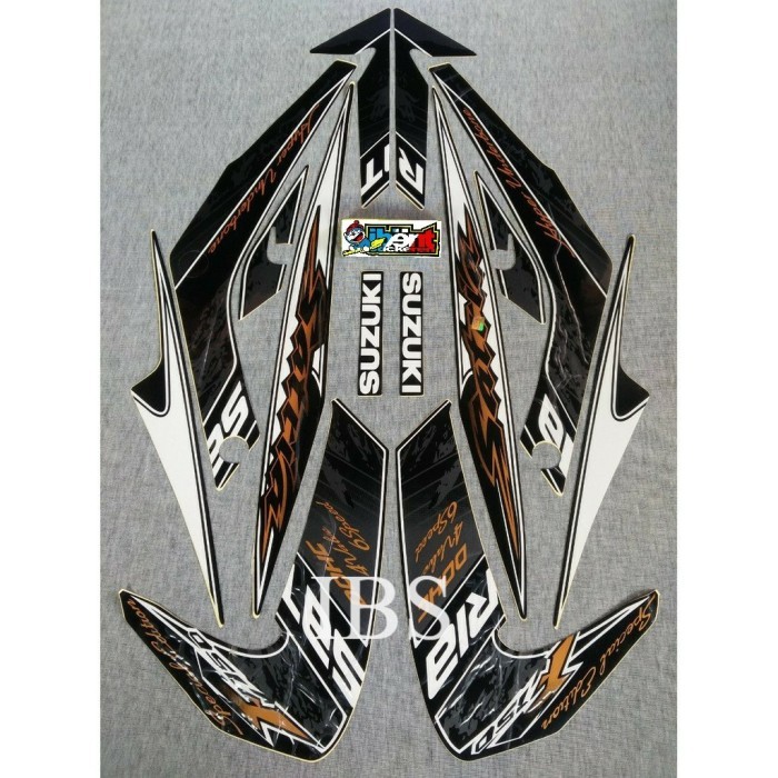 STRIPING SATRIA F SE HITAM 2012 LIS ORI FU POLET Stiker STIKER