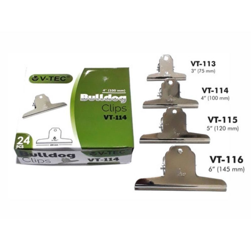 V-TEC BULLDOG CLIP VT-114 100MM PCS