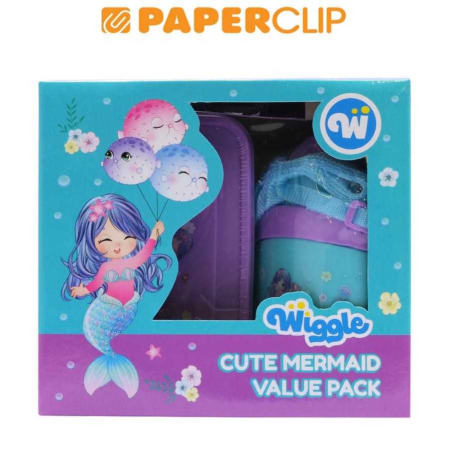 KOTAK MAKAN SET VALUE PACK WIGGLE S411SW105.WGCM/24P CUTE MERMAID