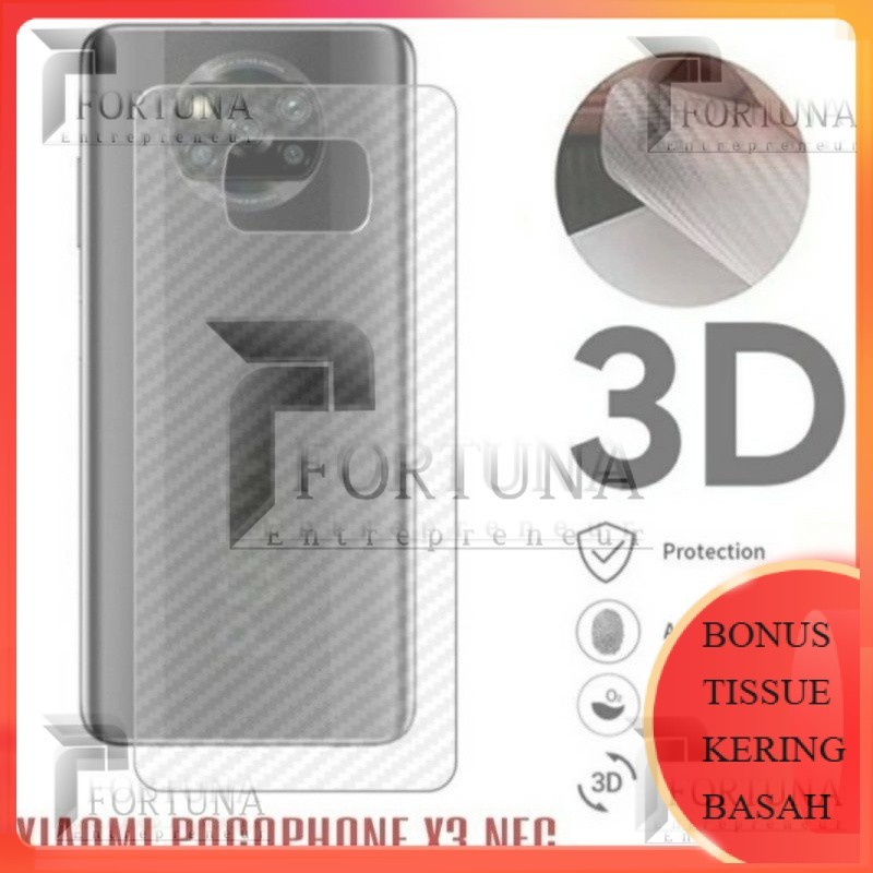Anti Jamur Garskin Skin Karbon Poco X3 NFC / Poco X3 Pro