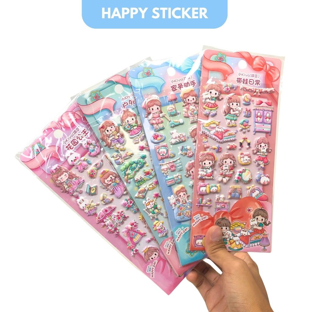 

Stiker 2D Happy Day Sticker Impor #SY-0367 Tempelan Stiker Timbul Karakter Mix Sticker Mainan Anak DIY Stiker - MOTIF MIX- SHAGB
