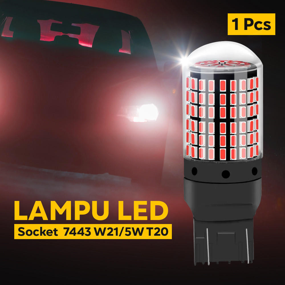

- KAFOLEE Lampu Sein Mobil LED Cross Flow 3014 SMD 7443 T20 1 PCS - AS720 -