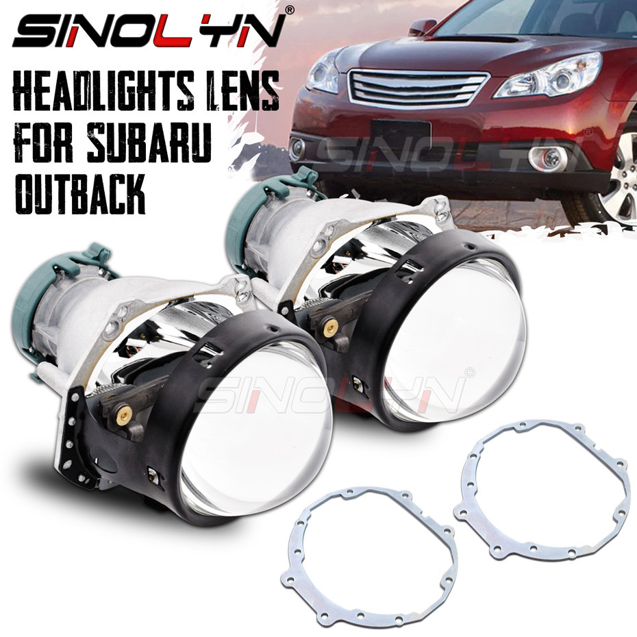 Sinolyn Bi-xenon Projector Lens Kit For Subaru Outback For Hella D2S D2H HID LED Lamp Car Headlight 
