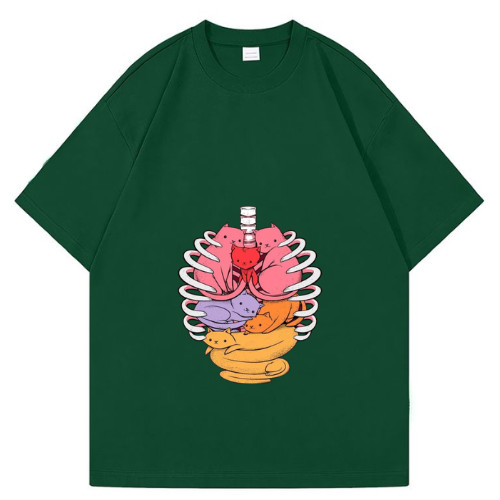 ANYMORE CAT II tshirt costum hijau botol