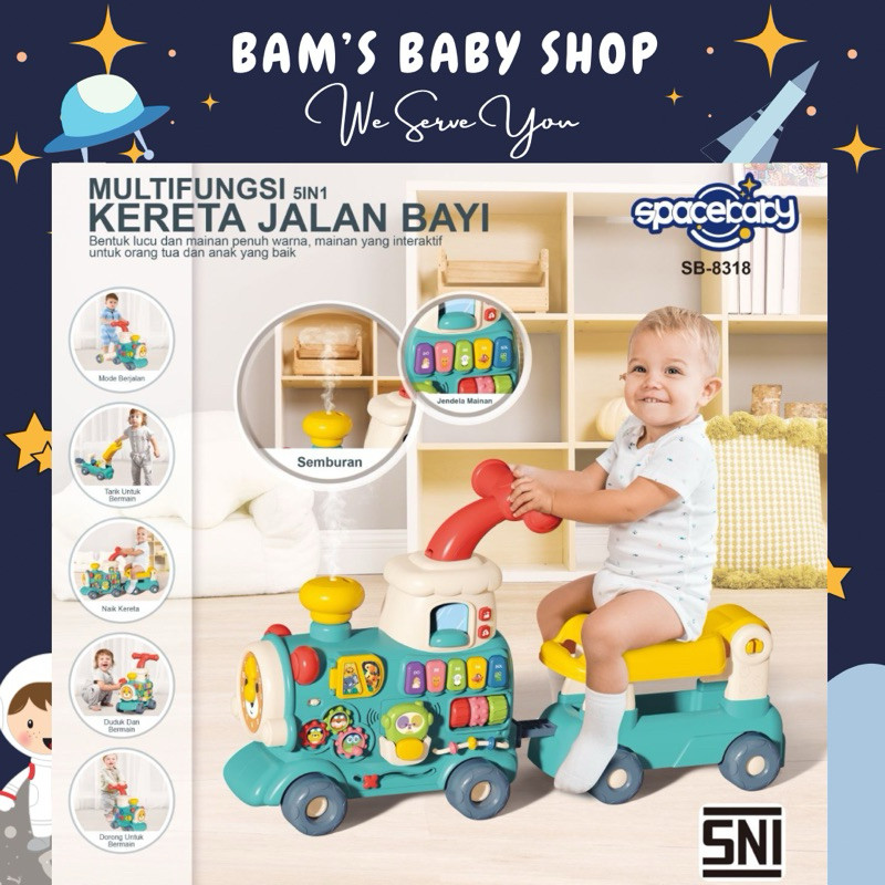 CC67YG [FREE BUBBLEWRAP] BAMS PUSH WALKER 10 IN 1 TABLE SPACE BABY SB 8109 SB 8311 8024 8025 2IN1 3I