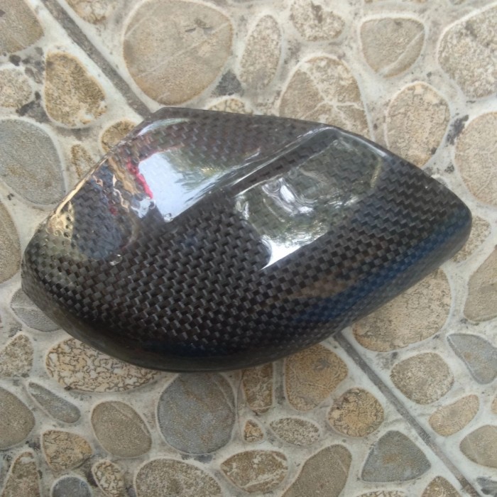 tutup tepong vespa pts karbon kevlar - kuncian+crshpad