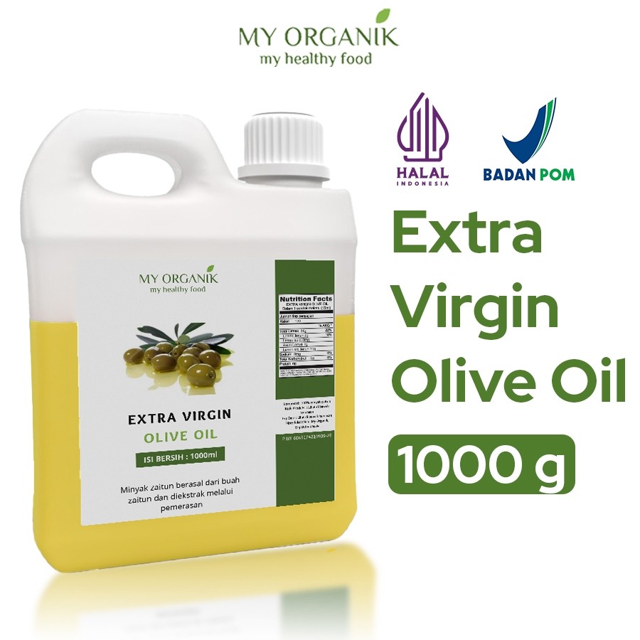 

My Organik 1 liter EVOO Extra Virgin Olive Oil Minyak Zaitun Murni