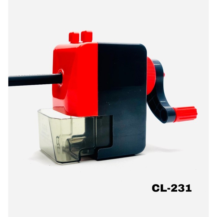 

Rautan Putar Impor CL-231 Serutan Putar Meja Sharpener Meja Auto In & Out Alat Sekolah - RAUTAN PUTAR CL-231