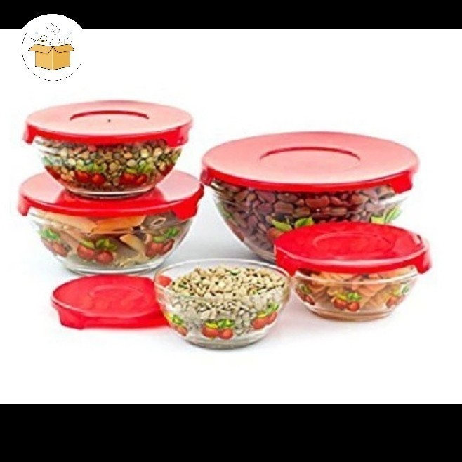 NEW BEST PROMO Gelas Kaca Mangkok Kaca MAXIM Glassware Bowl-Mangkok Beranak 5 Susun