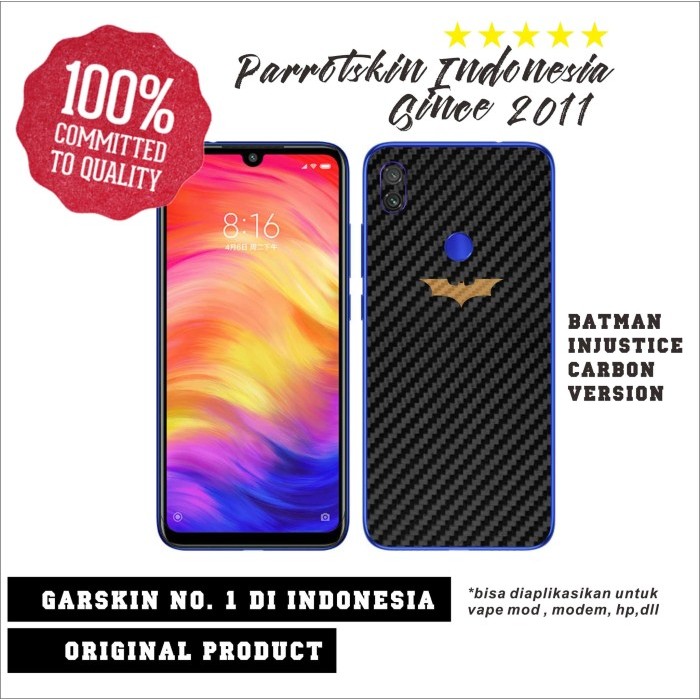 

Garskin Xiaomi Redmi Note 7 Batman Injustice Carbon Editon