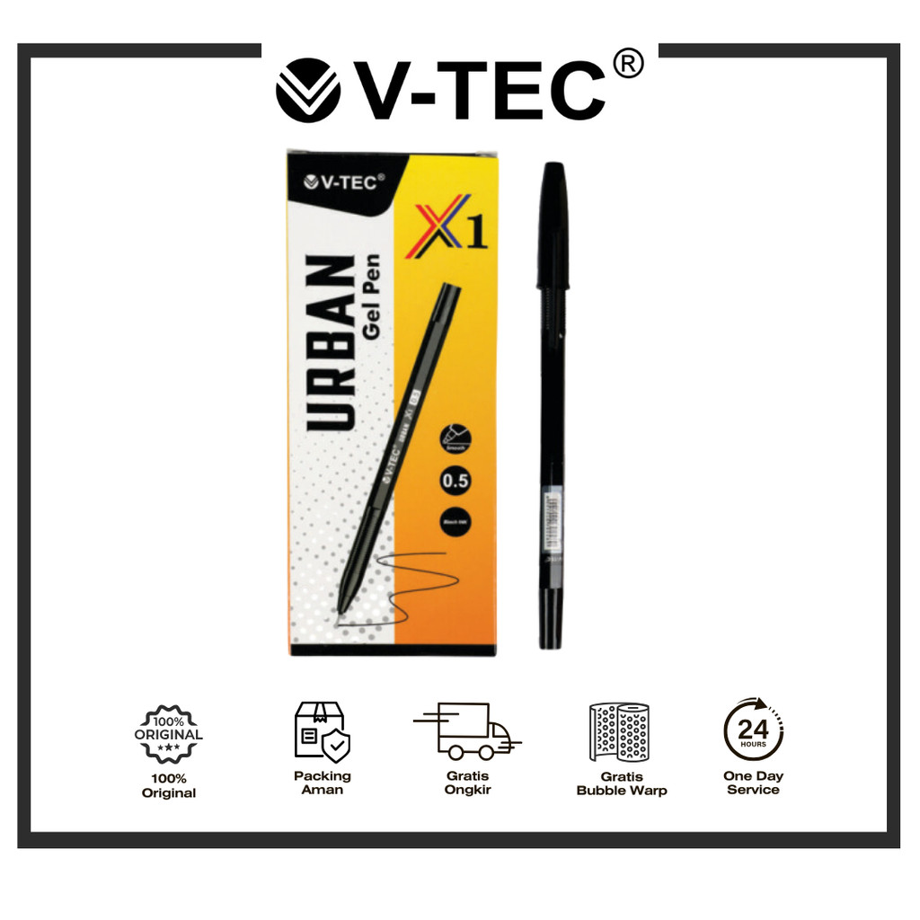 

V-TEC GEL PEN URBAN X1 HITAM PACK