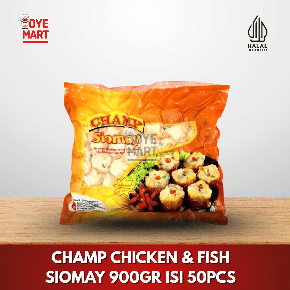 

CHAMP CHICKEN & FISH SIOMAY 900GR ISI 50PCS SIOMAY AYAM DAN IKAN