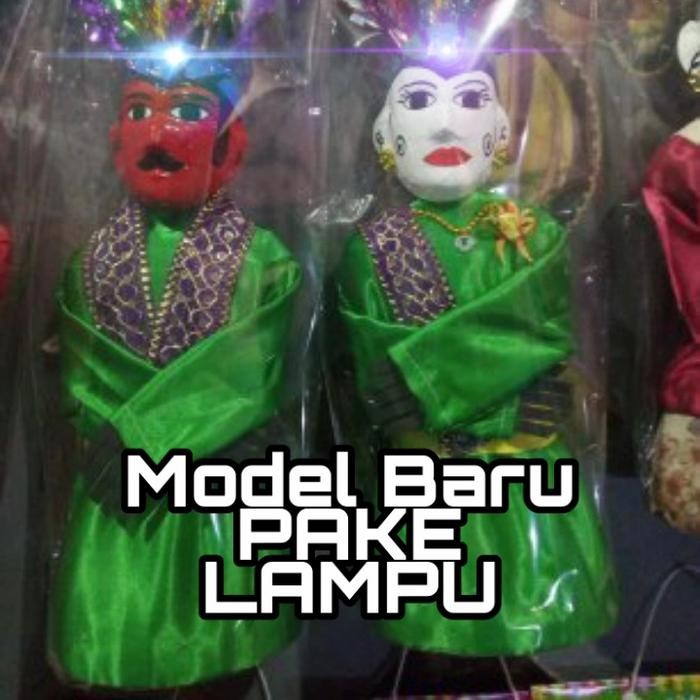 Model Baru Ondel Ondel dari Fiber Pake Lampu - Sepasang