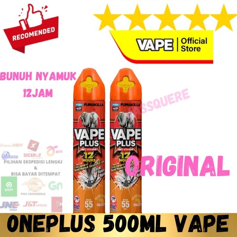 Obat Nyamuk Aerosol Vape Fumakilla Teknologi ONE PUSH VAPE 500ML 0.6AE 12 JAM
