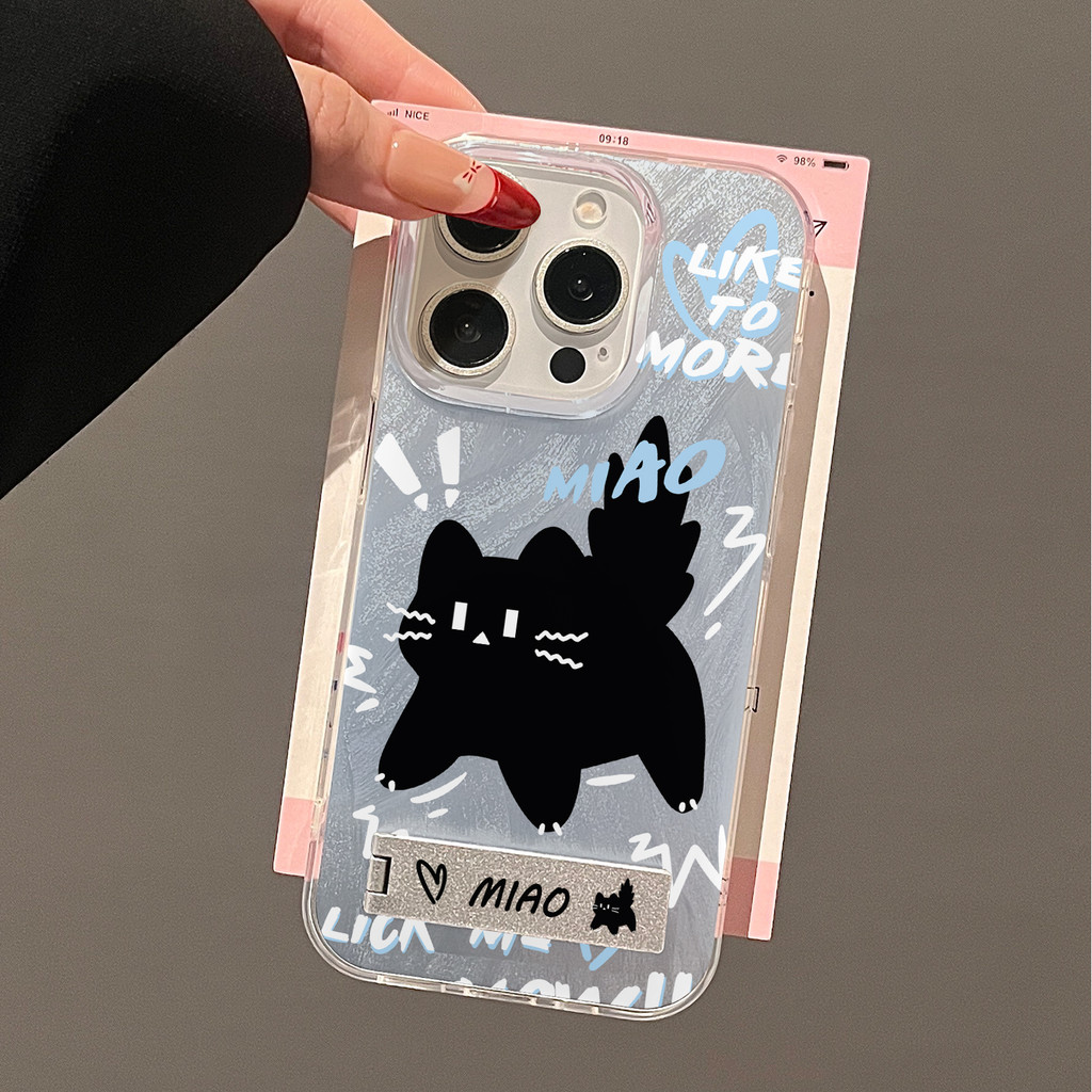 Cocok untuk braket casing ponsel Samsung A55 5G A16 casing hp A53 A10s A21 A51 A14 A05 A03 A24 A13 4