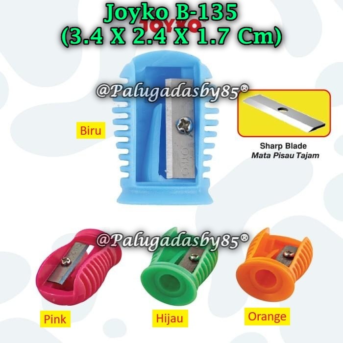 

(1 Tube/36) GROSIR Rautan Tabung JOYKO B-135 / Rautan Serutan Sharpener Joyko B-135 (1 Tube/36)