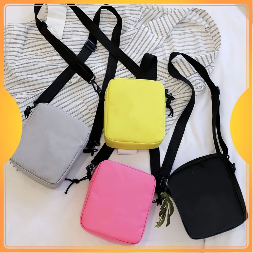 JL KIDS Tas Selempang Polos Anak Laki laki dan Perempuan Fashion Kids A5