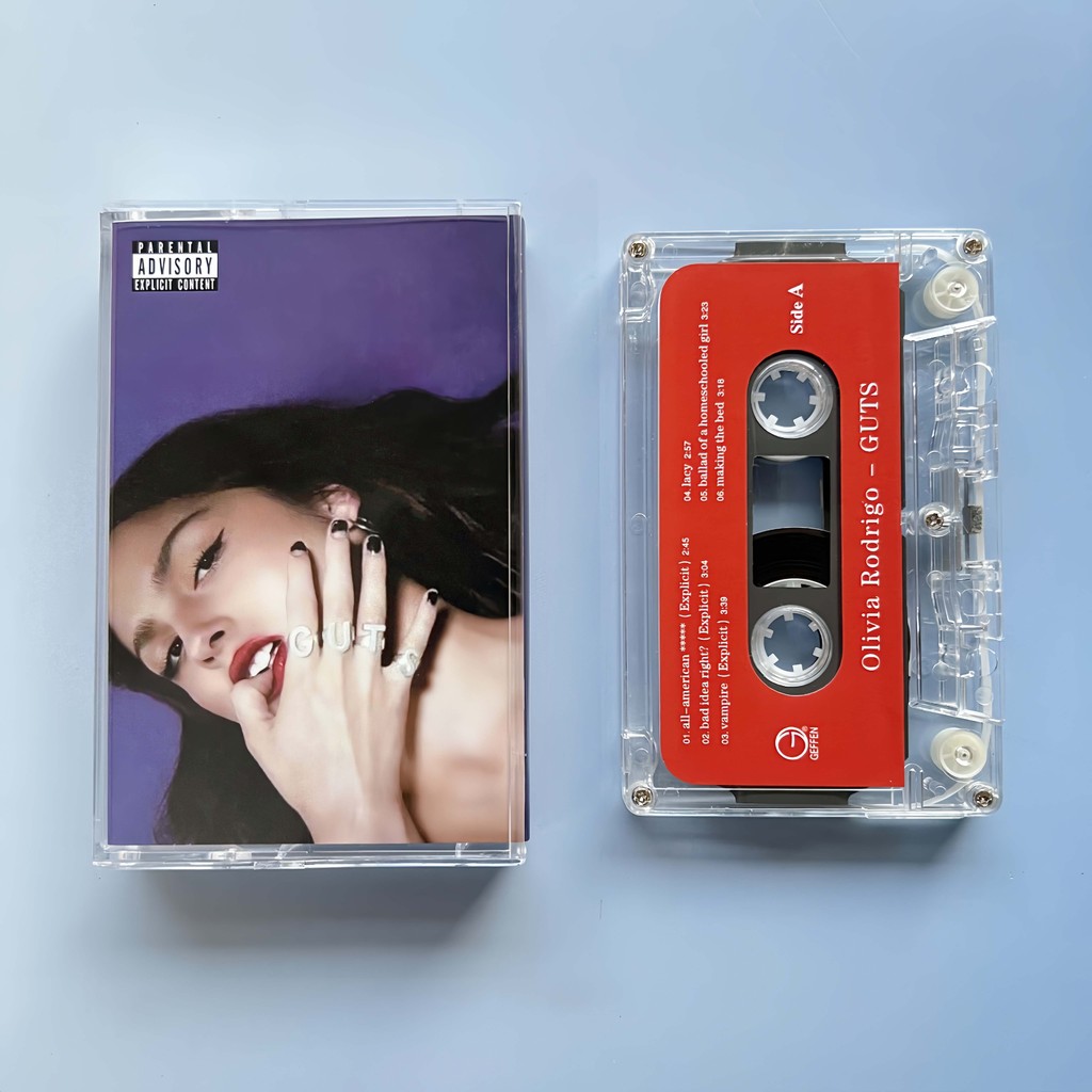 Kaset Pita Olivia Rodrigo GUTS Cassette Tape [Tersegel] Terbaru