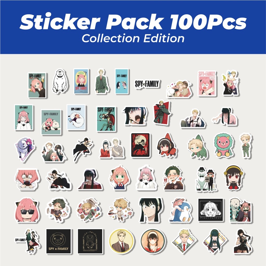

Hot Stiker Anime Spy X Family Lucu Anti Air Stikers Berperekat Waterproof Sticker Decal Buat Motor Helm Buku Journal Koper Casing HP Laptop Botol Minum