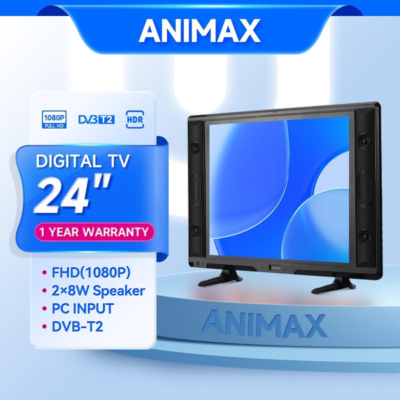 Animax TV Digital 24 Inch 25 Inch TV LED DVB T2 Tahun Garansi Digital TV 24 inch 25 inch 22 inch Tel