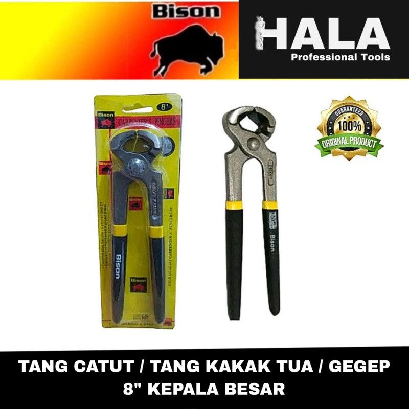 BISON - TANG CATUT / TANG KAKAK TUA / GEGEP 8” KEPALA BESAR - 100% ORIGINALHALA2