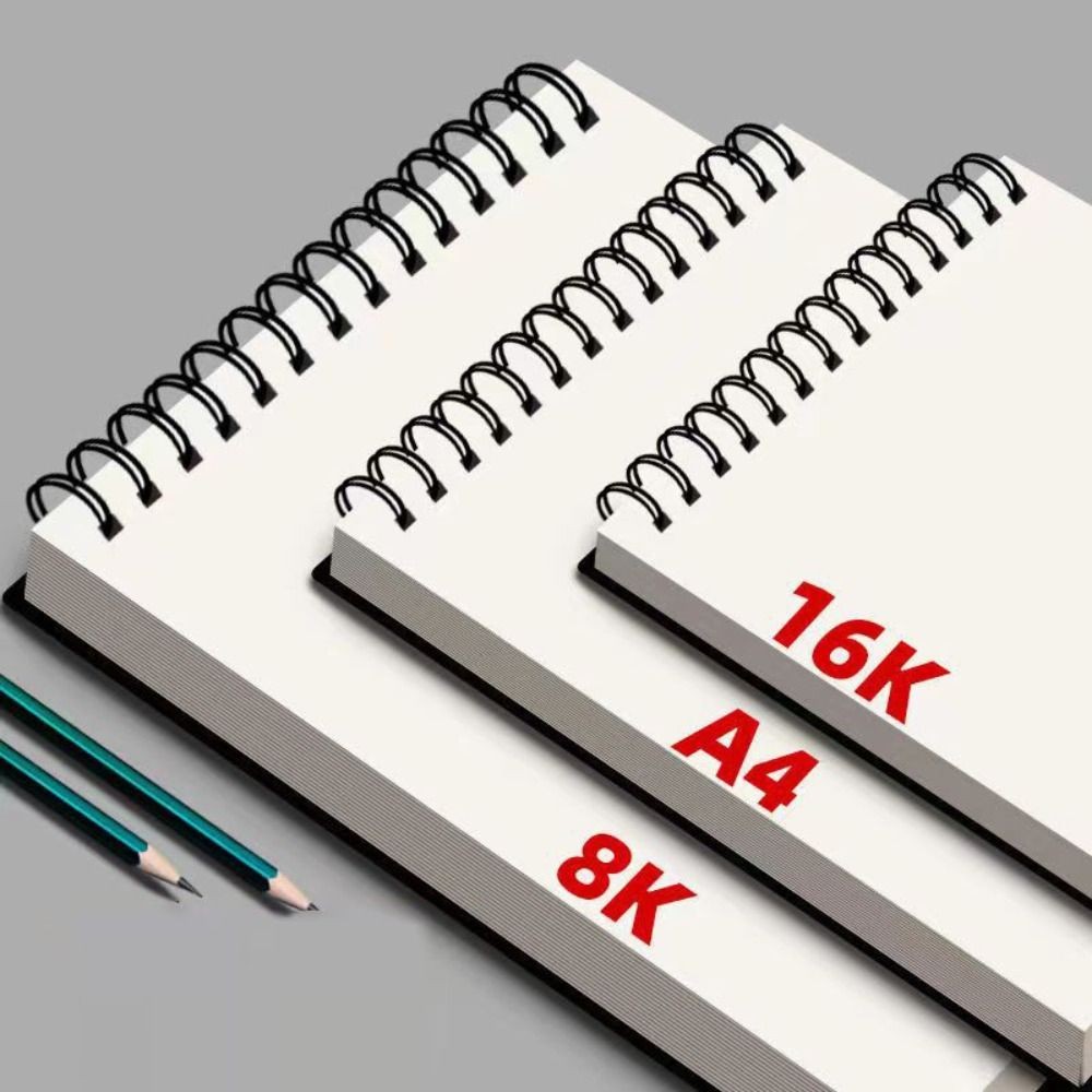 

30 Sheets 8K 16K Coil Sketchbook Spiral Bound Eco-Friendly Thick Drawing Paper Acid Free A4 A5 A6 Artist Sketch Pad Oil Painting