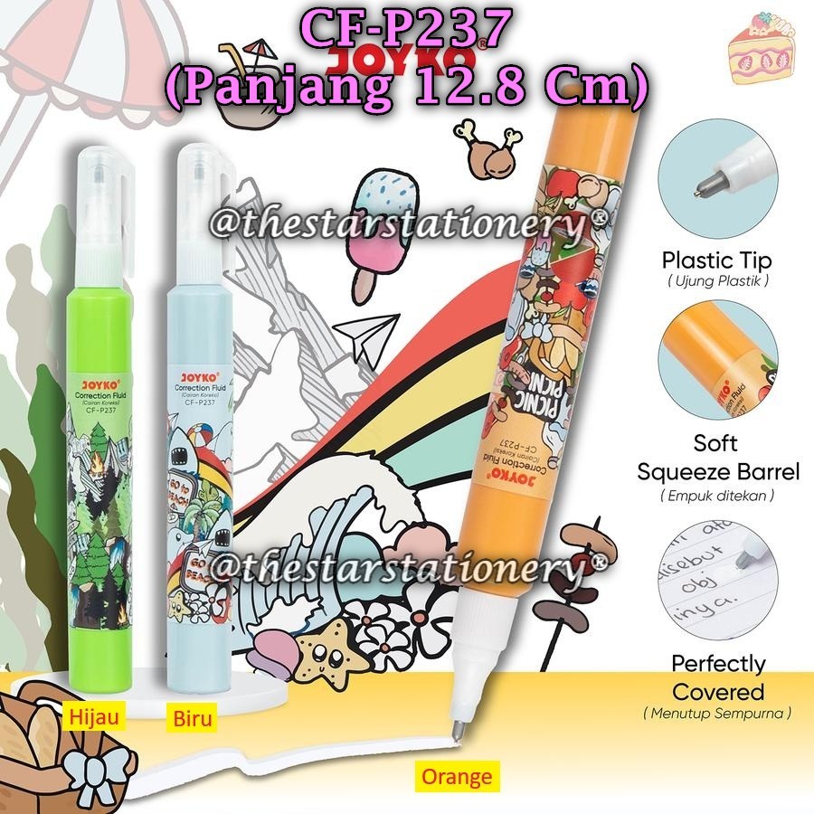

(1 Biji) Correction Fluid JOYKO CF-P237 Cairan Koreksi Penghapus Cair Joyko CF-P237 (1 Biji)