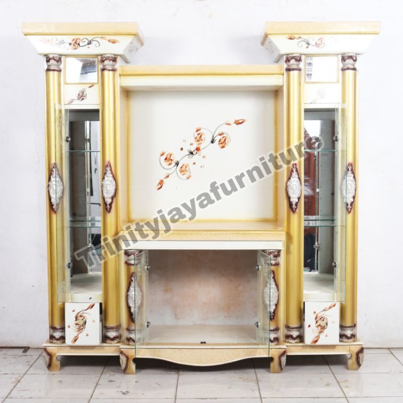 Bufet Tv Pajangan Kristal Resin