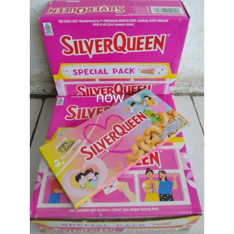 

Silverqueen ceshew 55 gram isi 2 pcs
