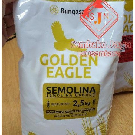 

Tepung Semolina 500gr Bungasari / untuk taburan pada roti/ pizza/ cake