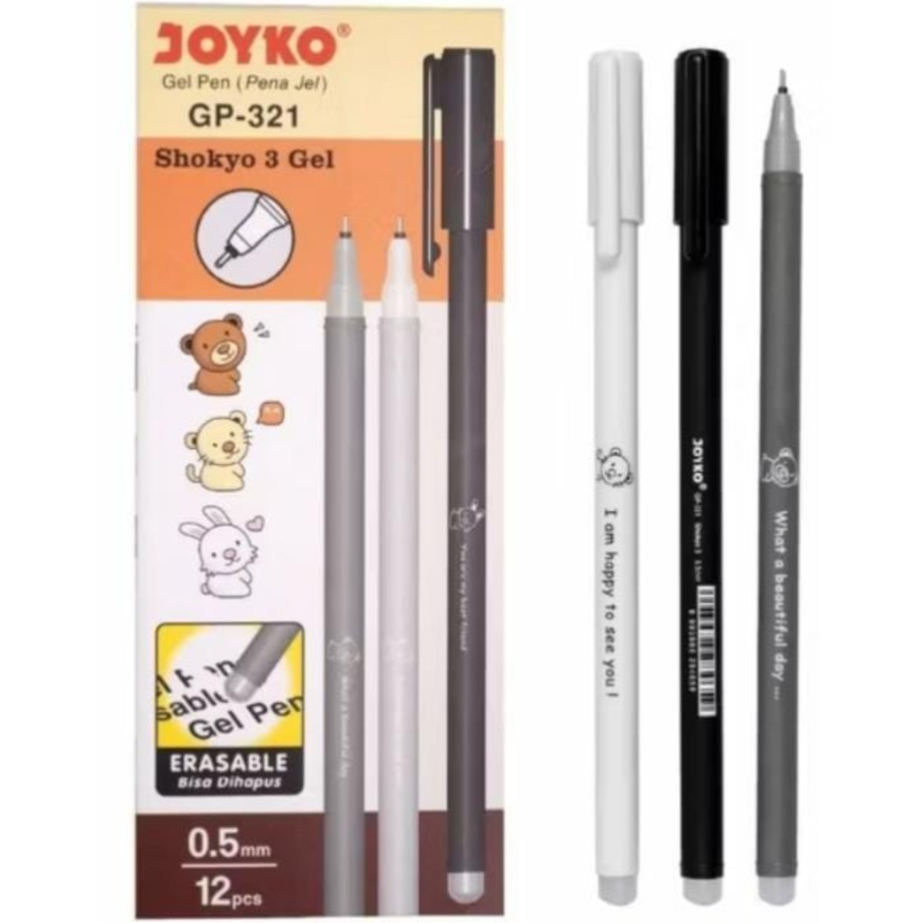 

Pulpen Hapus Joyko GP-321 Shokyo 3 Gel 0.5 mm PER 1PC
