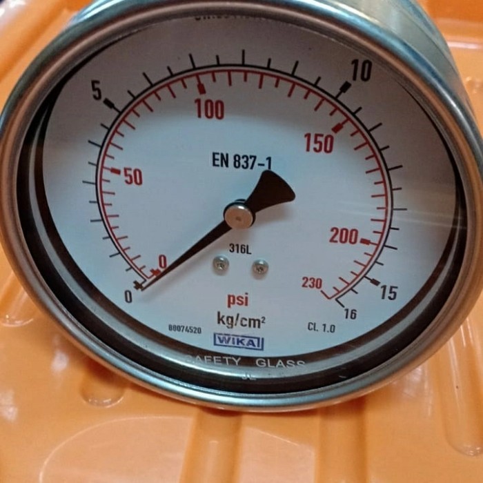 Pressure gauge WIKA 4" 230PSi/16kg payung