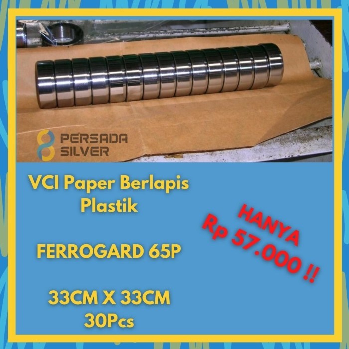 best -KERTAS ANTI KARAT VCI Ferrogard 65P Ukuran 33cm X 33cm 1 Pack (30 PCS)