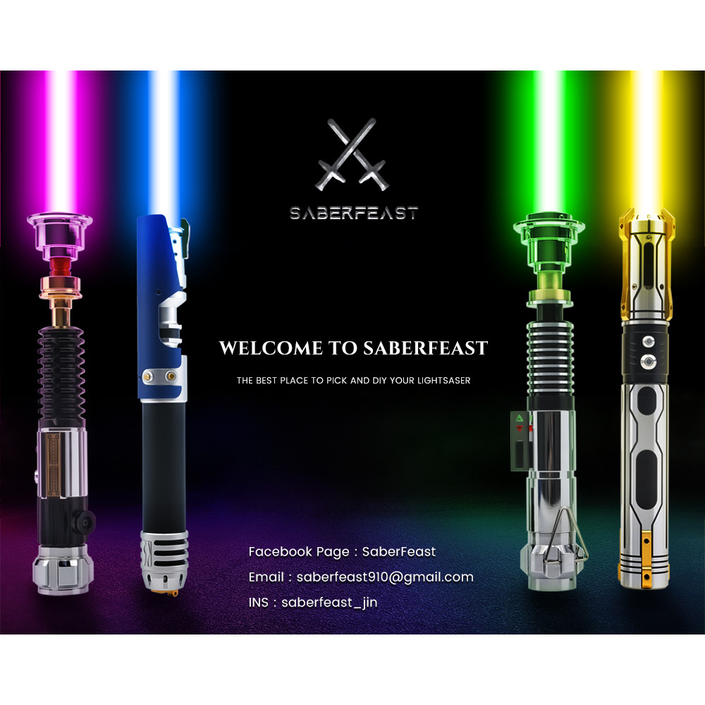 Neo Pixel Lightsaber 2PCS Double Blade Smooth Swing RGB Laser Sword Metal Handle Sith Cosplay Toys D