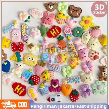 

RHAAST 3D DIY Stereo Stikers Tumbler Botol Air Minum 4PCS Stiker 3D