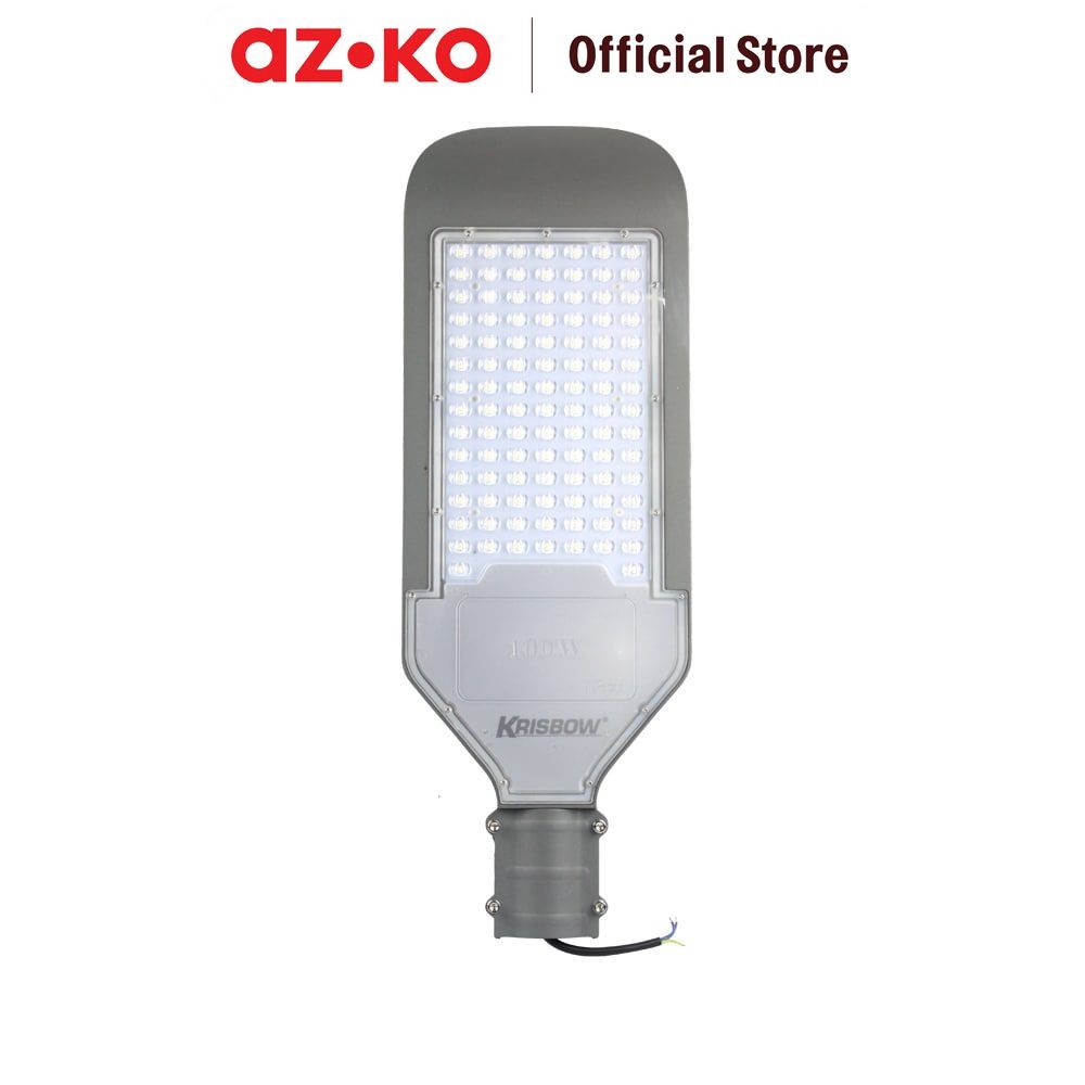 AZKO Krisbow Lampu Jalan 100W Smd 6000K Abu Abu - Cool Daylight Outdoor Light Lampu Penyorot Street 