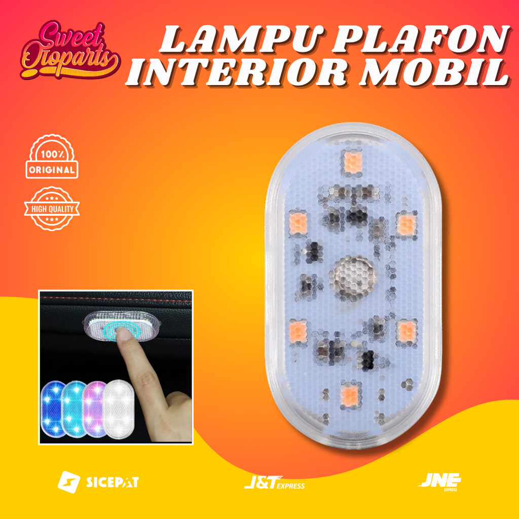Lampu Plafon Mobil / Lampu LED Sentuh Plafon / Dashboard Mobil /  Lampu Tempel Tanpa Kabel Plafon Mo