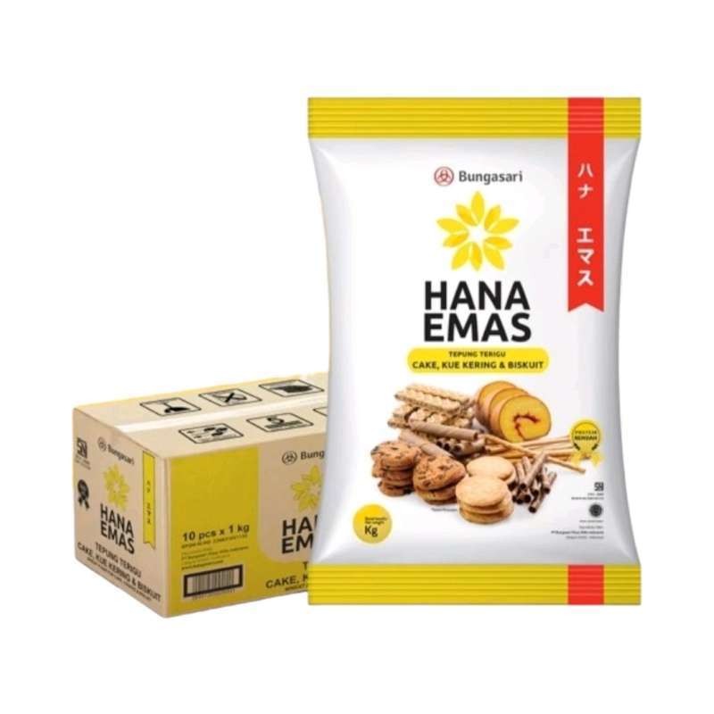 

Bungasari Hana Emas Tepung Terigu 1 Karton (1 kg x 10)