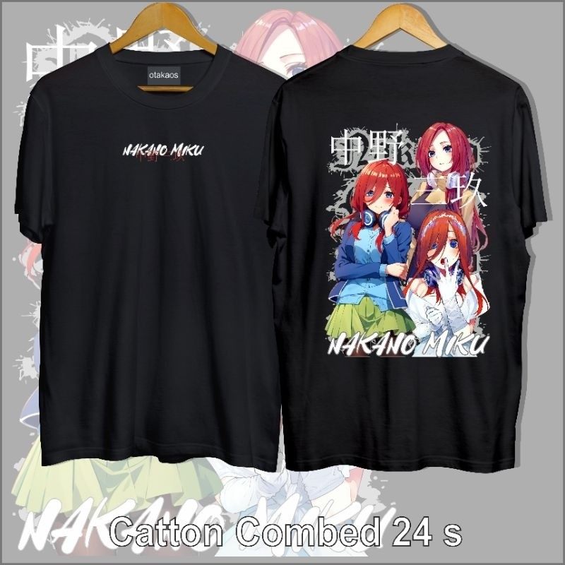 Kaos Miku /Kaos Nakano Miku
