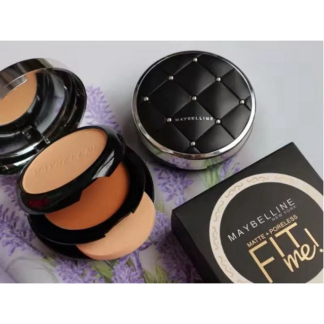 [ Pcs ] Bedak Maybelline Fit Me Motif 2 In 1 + Spons / Bedak Padat Bedak Basah