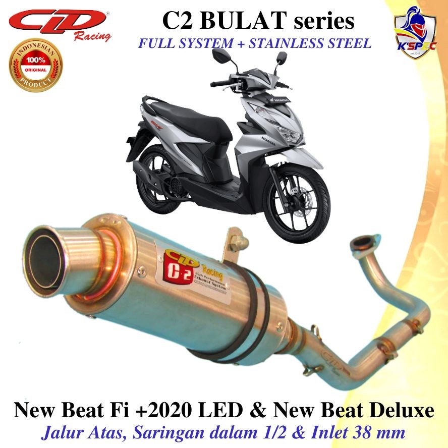 CLD Racing C2 BULAT Atas NEW BEAT Fi +2020 LED & NEW BEAT DELUXE Knalpot Fullset