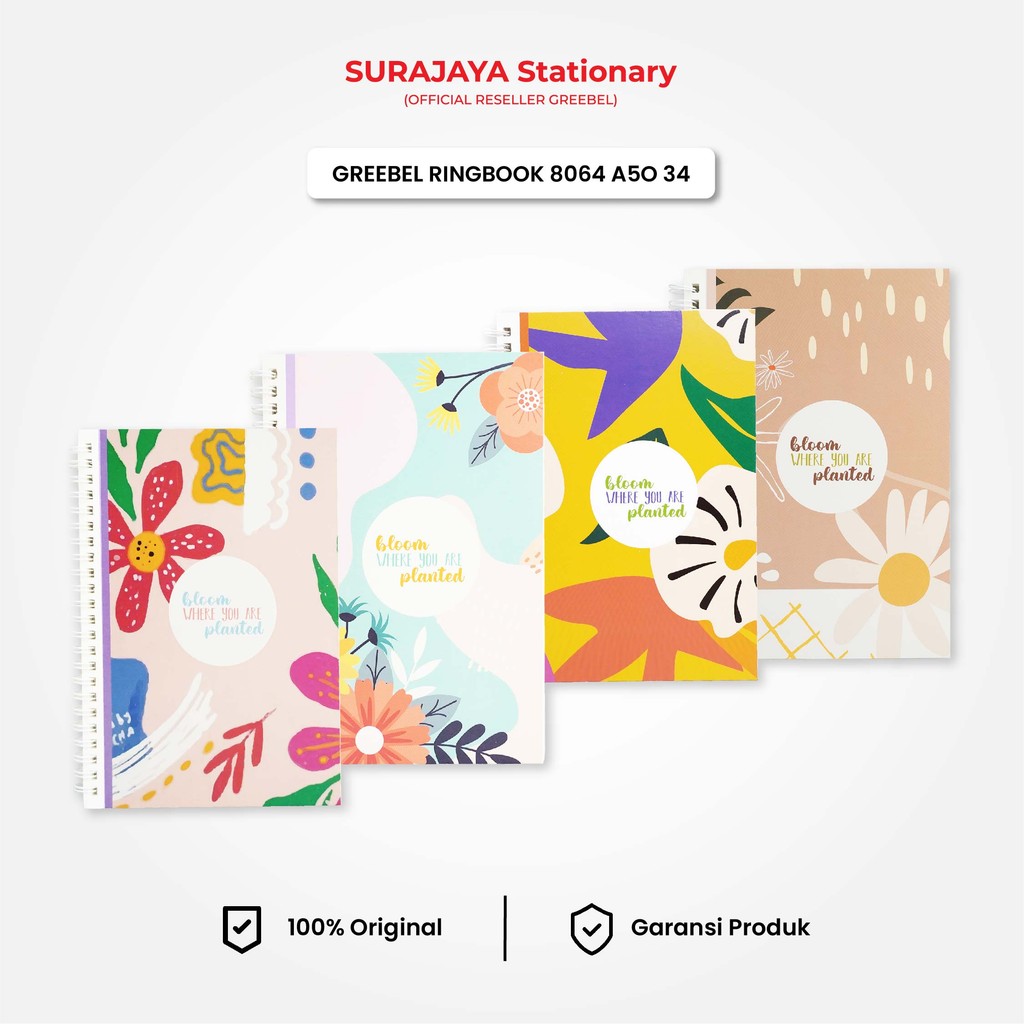 

Ring Book Greebel 8064 A5O 34 /Agenda/Planner Lucu unik/Buku Catatan