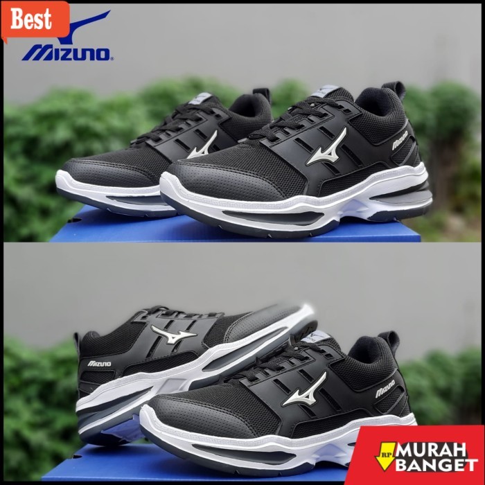 sepatu lari lokal terbaik 2025 Sepatu Running Pria Sepatu Sport Pria Sepatu Sport Sneaker - Hitam, 3