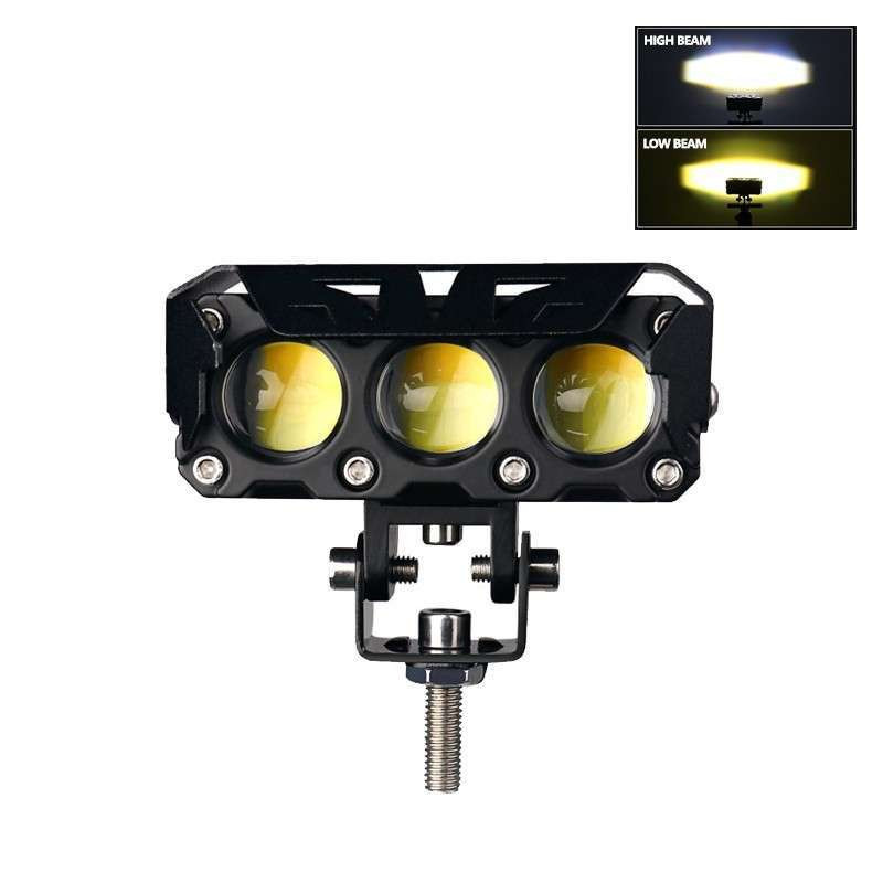 TERLENGKAP COD Lampu Tembak Sorot SQL LED Laser 3 Mata 2 Warna Laser Foglamp Mobil Motor 2 Warna
