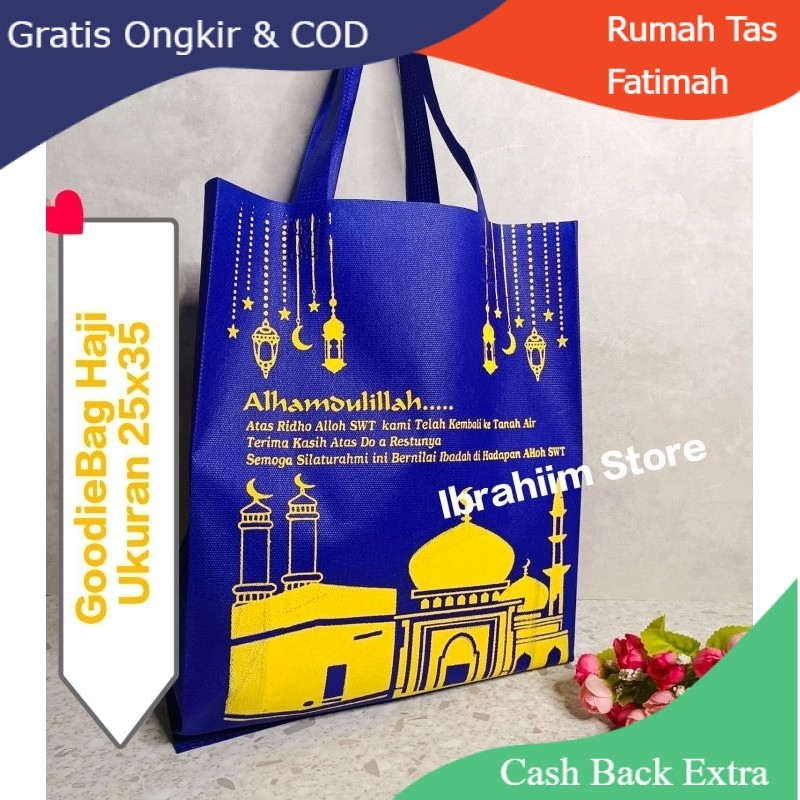 

Promo (ISI 12 PCS) TAS SOUVENIR HAJI DAN UMROH / GOODIE BAG HAJI / GOODIE BAG UMROH / TAS OLEH-OLEH HAJI DAN UMROH SPUNBOND MURAH By Rumah Tas Fatimah